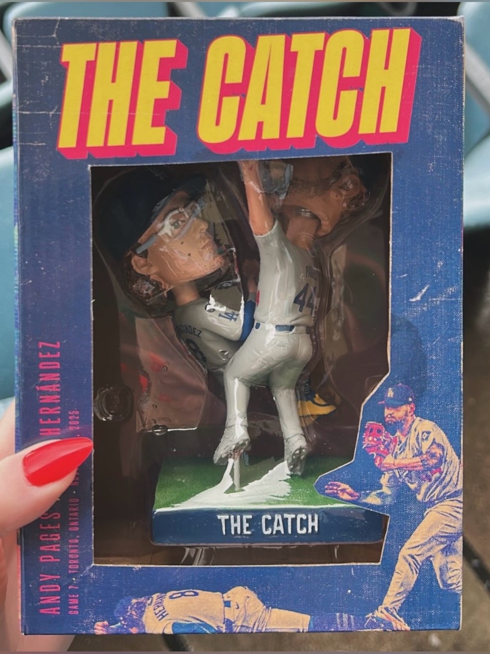 “The Catch” Andy Pages x Kike Hernandez Bobblehead - Los Angeles Dodgers 2026